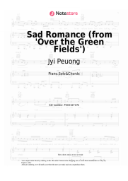 Sheet music, chords Jyi Peuong - Sad Romance (from 'Over the Green Fields')