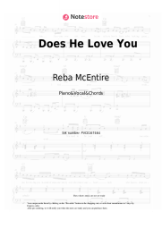Sheet music, chords Reba McEntire, Linda Davis - Does He Love You