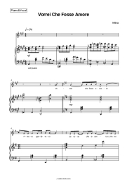 Sheet music, chords Mina - Vorrei Che Fosse Amore