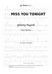 undefined Johnny Huynh - MISS YOU TONIGHT