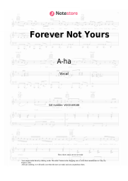 undefined A-ha - Forever Not Yours