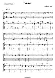 Sheet music, chords Ariana Grande - Popular (From 'Wicked')