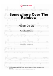 Sheet music, chords Mägo De Oz - Somewhere Over The Rainbow