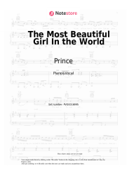 Sheet music, chords Prince - The Most Beautiful Girl In the World