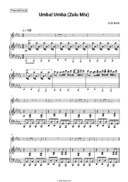 Sheet music, chords Zulu Beat - Umba! Umba (Zulu Mix)