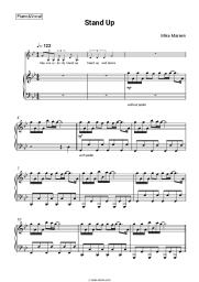 Sheet music, chords Mike Mareen - Stand Up