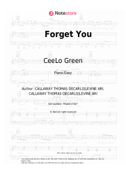 Sheet music, chords CeeLo Green - Forget You