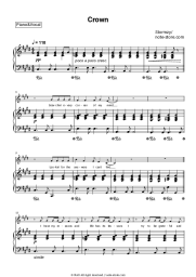 Sheet music, chords Stormzy - Crown