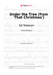 Sheet music, chords Ed Sheeran - Under the Tree (from 'That Christmas')