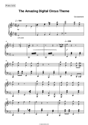 Sheet music, chords Gooseworx - The Amazing Digital Circus Theme