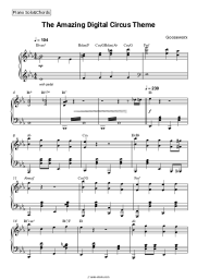 Sheet music, chords Gooseworx - The Amazing Digital Circus Theme