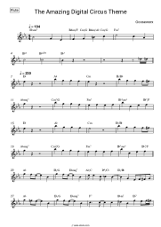 Sheet music, chords Gooseworx - The Amazing Digital Circus Theme