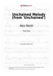 Sheet music, chords Alex North - Unchained Melody (from 'Unchained')