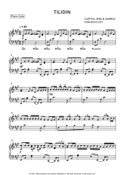 Sheet music, chords Capital Bra, Samra - Tilidin