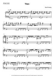 Sheet music, chords Brad Paisley - Then