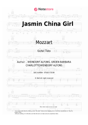 Sheet music, chords Mozzart - Jasmin China Girl