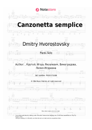 undefined Dmitry Hvorostovsky - Canzonetta semplice