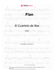 Sheet music, chords El Cuarteto de Nos - Flan