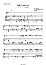 Sheet music, chords OG Bulldog (Vo. Kazuma Kudo), YUC'e - Bulldog Anthem (from 'Carol and Tuesday')