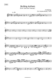 Sheet music, chords OG Bulldog (Vo. Kazuma Kudo), YUC'e - Bulldog Anthem (from 'Carol and Tuesday')
