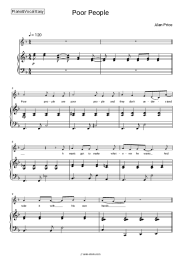 Sheet music, chords Alan Price - Poor People