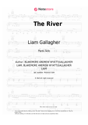 Sheet music, chords Liam Gallagher - The River