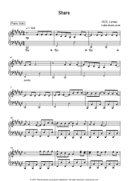 Sheet music, chords VIZE, laniia - Stars