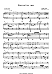 Sheet music, chords Tony Carey - Room with a view