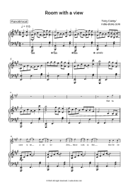 Sheet music, chords Tony Carey - Room with a view