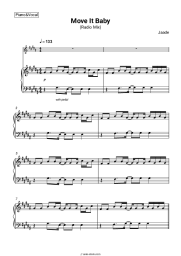 Sheet music, chords Jaade - Move It Baby (Radio Mix)