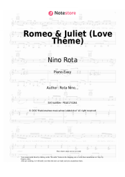 Sheet music, chords Nino Rota - Romeo & Juliet (Love Theme)