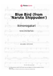 Sheet music, chords Ikimonogakari - Blue Bird (from 'Naruto Shippuden')
