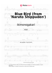 Sheet music, chords Ikimonogakari - Blue Bird (from 'Naruto Shippuden')