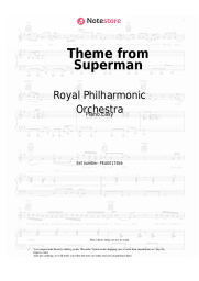 Sheet music, chords Royal Philharmonic Orchestra, John Williams - Theme from Superman