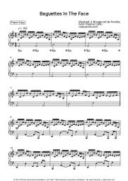 Sheet music, chords Mustard, A Boogie wit da Hoodie, NAV, Playboi Carti - Baguettes In The Face