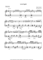 Sheet music, chords Daniel Caesar, Brandy - Love Again