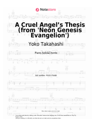 Sheet music, chords Yoko Takahashi - A Cruel Angel’s Thesis (from 'Neon Genesis Evangelion')