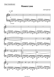 Sheet music, chords Jöel Fajerman - Flowers Love