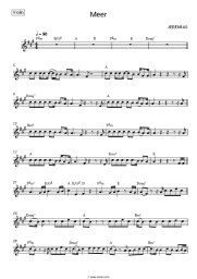 Sheet music, chords JEREMIAS - Meer