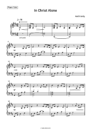 Sheet music, chords Keith Getty - In Christ Alone