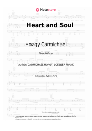 Sheet music, chords Hoagy Carmichael - Heart and Soul