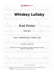 Sheet music, chords Brad Paisley, Alison Krauss - Whiskey Lullaby
