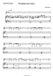 Sheet music, chords Bad Bunny - PIToRRO DE COCO
