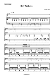 Sheet music, chords 2 For Love - Only For Love (Short)