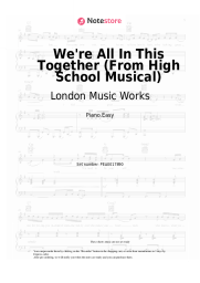 Sheet music, chords London Music Works - We're All In This Together (From High School Musical)