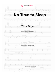 Sheet music, chords Tina Dico - No Time to Sleep