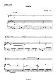 Sheet music, chords Morgan Wallen - Smile