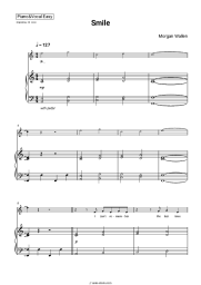 Sheet music, chords Morgan Wallen - Smile