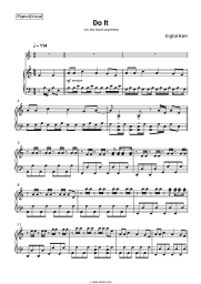 Sheet music, chords Digital Ram - Do It