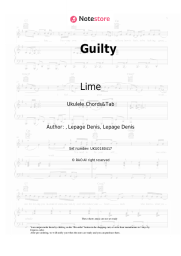 Sheet music, chords Lime - Guilty